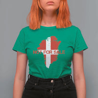 Denmark Stand With Greenland Not For Sale T Shirt For Women Danish Flag Unity Support Protest