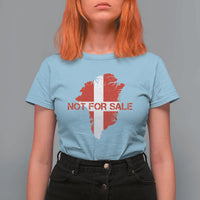 Denmark Stand With Greenland Not For Sale T Shirt For Women Danish Flag Unity Support Protest