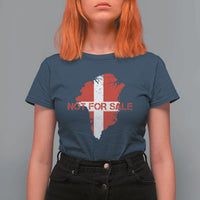 Denmark Stand With Greenland Not For Sale T Shirt For Women Danish Flag Unity Support Protest