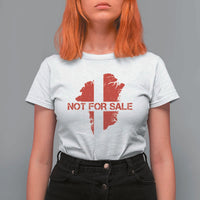 Denmark Stand With Greenland Not For Sale T Shirt For Women Danish Flag Unity Support Protest