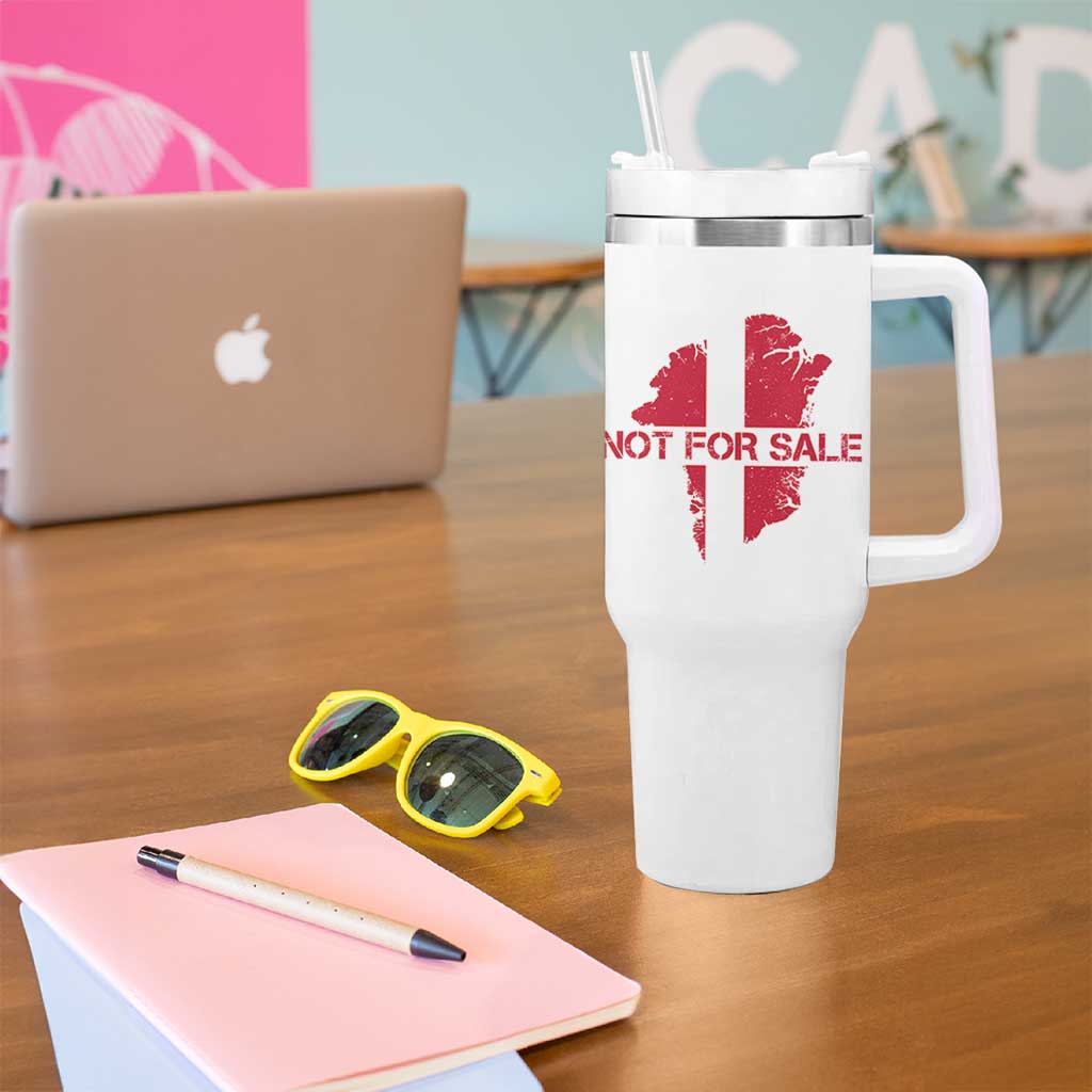 Denmark Stand With Greenland Not For Sale Tumbler With Handle Danish Flag Unity Support Protest