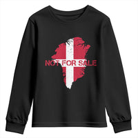 Denmark Stand With Greenland Not For Sale Youth Sweatshirt Danish Flag Unity Support Protest