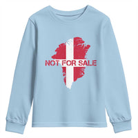 Denmark Stand With Greenland Not For Sale Youth Sweatshirt Danish Flag Unity Support Protest