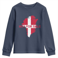 Denmark Stand With Greenland Not For Sale Youth Sweatshirt Danish Flag Unity Support Protest
