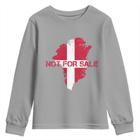 Denmark Stand With Greenland Not For Sale Youth Sweatshirt Danish Flag Unity Support Protest