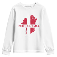 Denmark Stand With Greenland Not For Sale Youth Sweatshirt Danish Flag Unity Support Protest