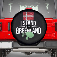 Denmark I Stand With Greenland Spare Tire Cover Danish Flag and Map Unity Support Protest