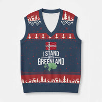I Stand With The People of Iran V-Neck Knit Sweater Vest Iranian Revolution Freedom Supporter