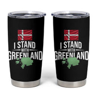 Denmark I Stand With Greenland Tumbler Cup Danish Flag and Map Unity Support Protest