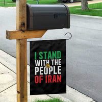 I Stand With The People of Iran Garden Flag Iranian Revolution Freedom Supporter