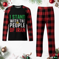 Denmark I Stand With Greenland Plaid Pajama Set Danish Flag and Map Unity Support Protest