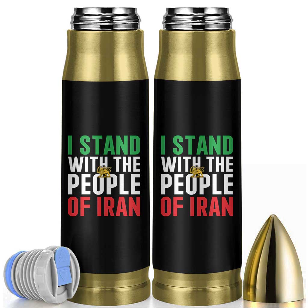 I Stand With The People of Iran Bullet Tumbler Iranian Revolution Freedom Supporter