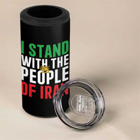 I Stand With The People of Iran 4 in 1 Can Cooler Tumbler Iranian Revolution Freedom Supporter