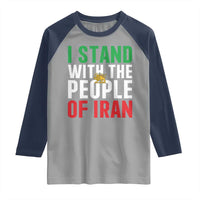 Denmark I Stand With Greenland Raglan Shirt Danish Flag and Map Unity Support Protest
