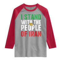 Denmark I Stand With Greenland Raglan Shirt Danish Flag and Map Unity Support Protest