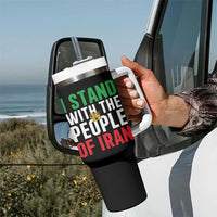 I Stand With The People of Iran Tumbler With Handle Iranian Revolution Freedom Supporter