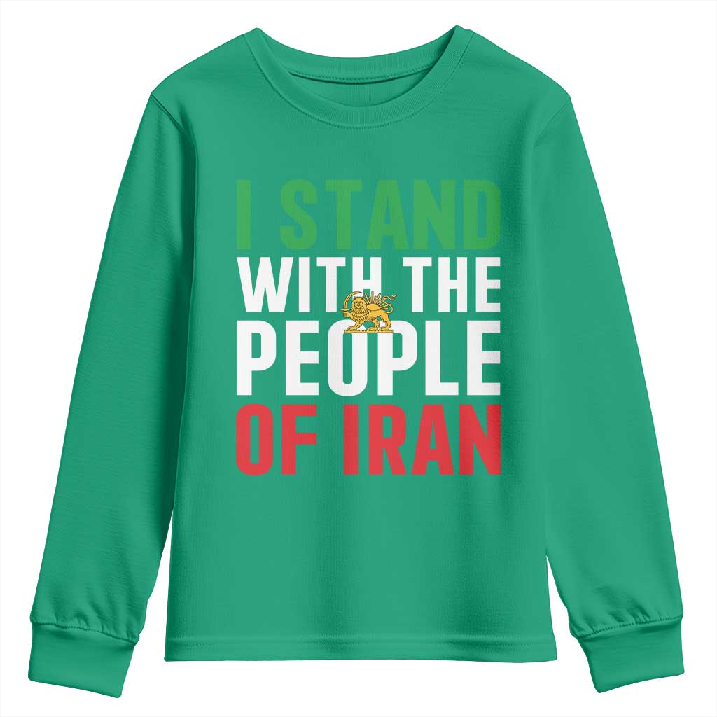 Denmark I Stand With Greenland Youth Sweatshirt Danish Flag and Map Unity Support Protest