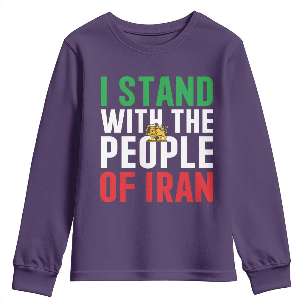 Denmark I Stand With Greenland Youth Sweatshirt Danish Flag and Map Unity Support Protest