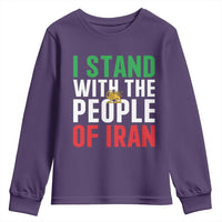 Denmark I Stand With Greenland Youth Sweatshirt Danish Flag and Map Unity Support Protest