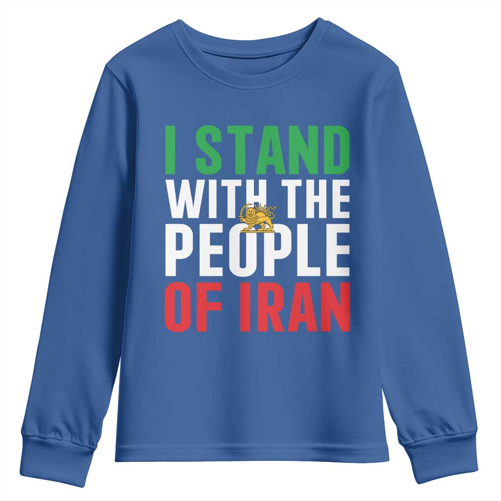 Denmark I Stand With Greenland Youth Sweatshirt Danish Flag and Map Unity Support Protest