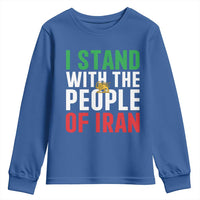 Denmark I Stand With Greenland Youth Sweatshirt Danish Flag and Map Unity Support Protest