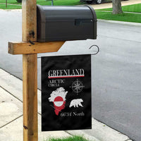 Greenland Arctic Circle Garden Flag Map Compass and Polar Bear Adventure