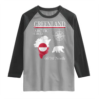 Greenland Arctic Circle Raglan Shirt Map Compass and Polar Bear Adventure