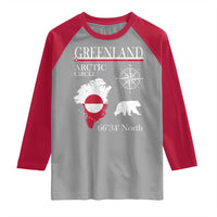 Greenland Arctic Circle Raglan Shirt Map Compass and Polar Bear Adventure