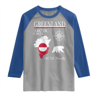 Greenland Arctic Circle Raglan Shirt Map Compass and Polar Bear Adventure