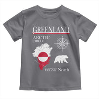 Greenland Arctic Circle Toddler T Shirt Map Compass and Polar Bear Adventure