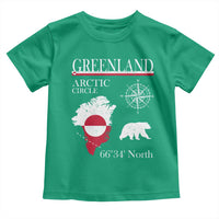 Greenland Arctic Circle Toddler T Shirt Map Compass and Polar Bear Adventure