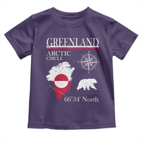 Greenland Arctic Circle Toddler T Shirt Map Compass and Polar Bear Adventure