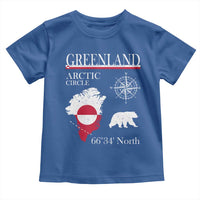 Greenland Arctic Circle Toddler T Shirt Map Compass and Polar Bear Adventure