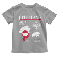 Greenland Arctic Circle Toddler T Shirt Map Compass and Polar Bear Adventure