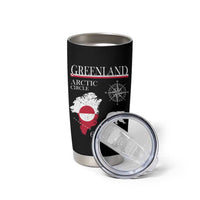 Greenland Arctic Circle Tumbler Cup Map Compass and Polar Bear Adventure