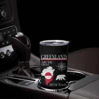 Greenland Arctic Circle Tumbler Cup Map Compass and Polar Bear Adventure