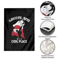 Polar Bear Greenland Flag Graphic Garden Flag It's a Cool Place Arctic Circle