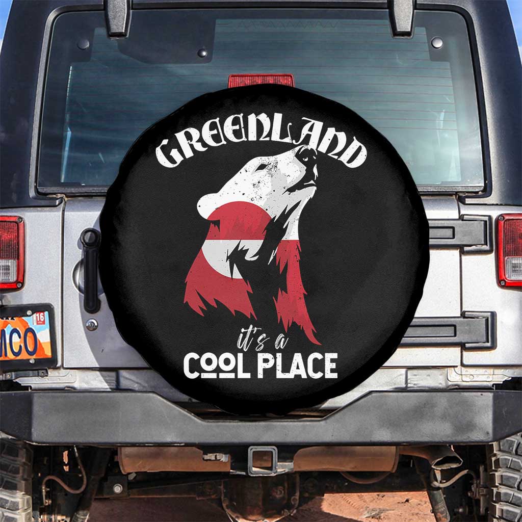 Polar Bear Greenland Flag Graphic Spare Tire Cover It's a Cool Place Arctic Circle