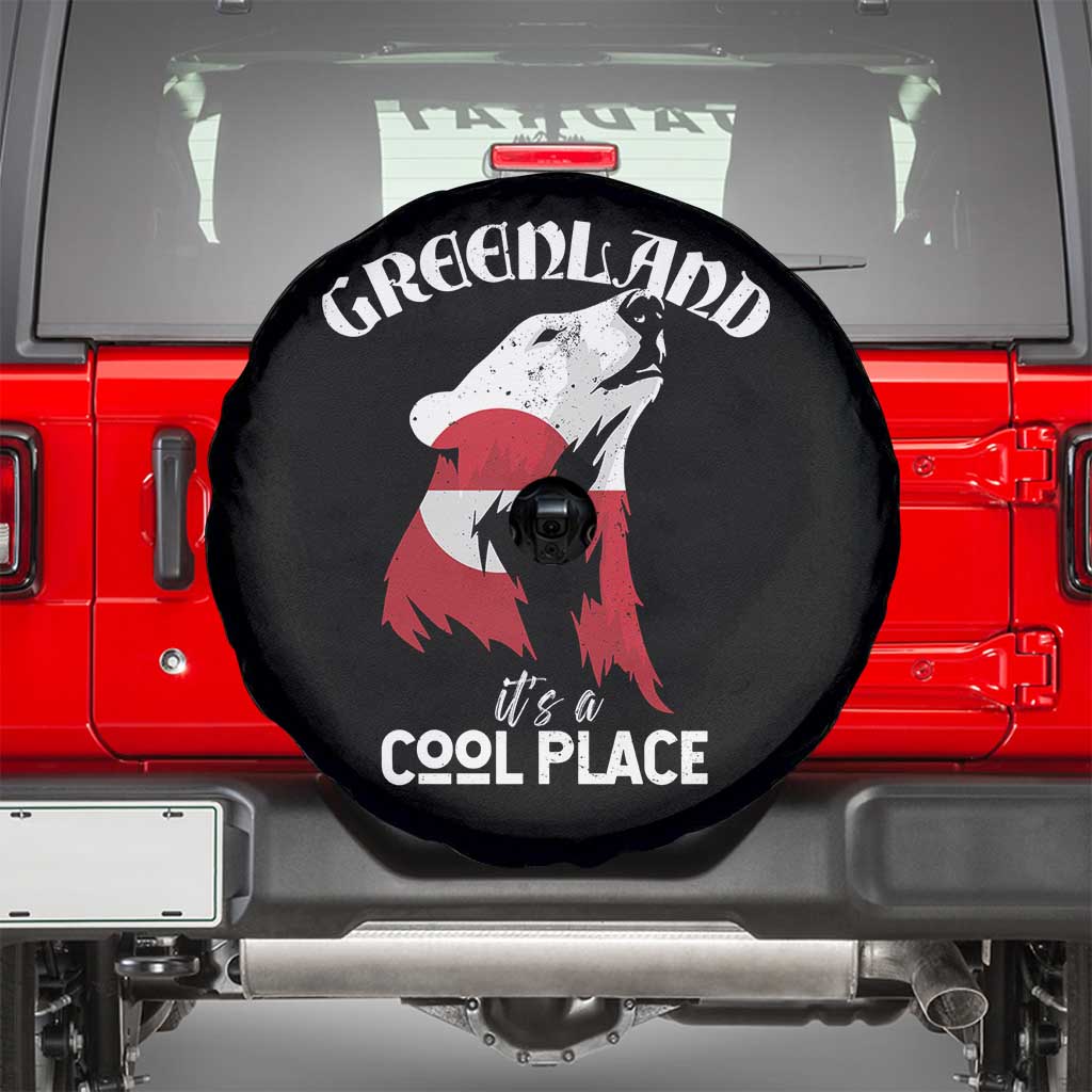 Polar Bear Greenland Flag Graphic Spare Tire Cover It's a Cool Place Arctic Circle