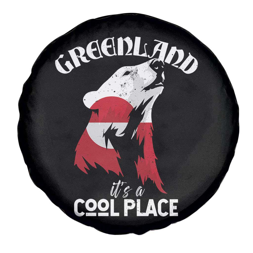 Polar Bear Greenland Flag Graphic Spare Tire Cover It's a Cool Place Arctic Circle