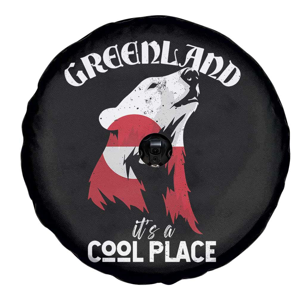 Polar Bear Greenland Flag Graphic Spare Tire Cover It's a Cool Place Arctic Circle