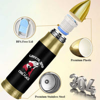 Polar Bear Greenland Flag Graphic Bullet Tumbler It's a Cool Place Arctic Circle