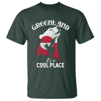 Polar Bear Greenland Flag Graphic T Shirt It's a Cool Place Arctic Circle