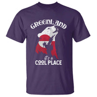 Polar Bear Greenland Flag Graphic T Shirt It's a Cool Place Arctic Circle
