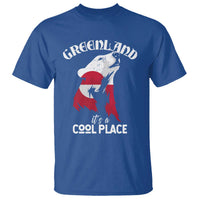 Polar Bear Greenland Flag Graphic T Shirt It's a Cool Place Arctic Circle