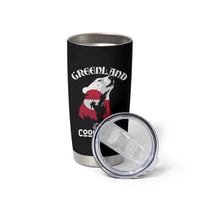 Polar Bear Greenland Flag Graphic Tumbler Cup It's a Cool Place Arctic Circle
