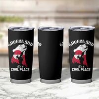 Polar Bear Greenland Flag Graphic Tumbler Cup It's a Cool Place Arctic Circle