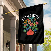 I Stand With Mexico Greenland Ukraine Canada Palestine Panama Garden Flag Colorful Floral Solidarity Global Unity