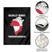 Kalaallit Nunaat Tuniniagaanngilaq Greenlandic Garden Flag Greenland Is Not For Sale Patriotic Grunge Flag