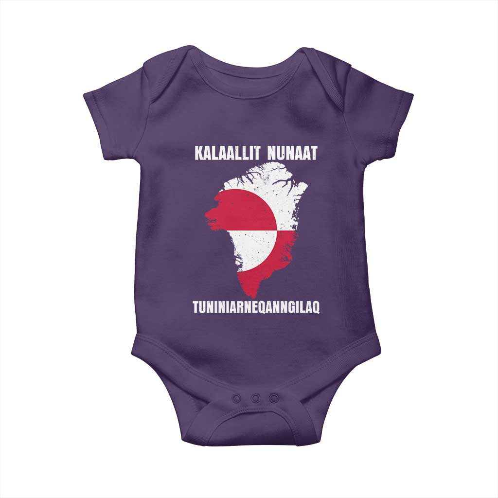 Kalaallit Nunaat Tuniniagaanngilaq Greenlandic Baby Onesie Greenland Is Not For Sale Patriotic Grunge Flag
